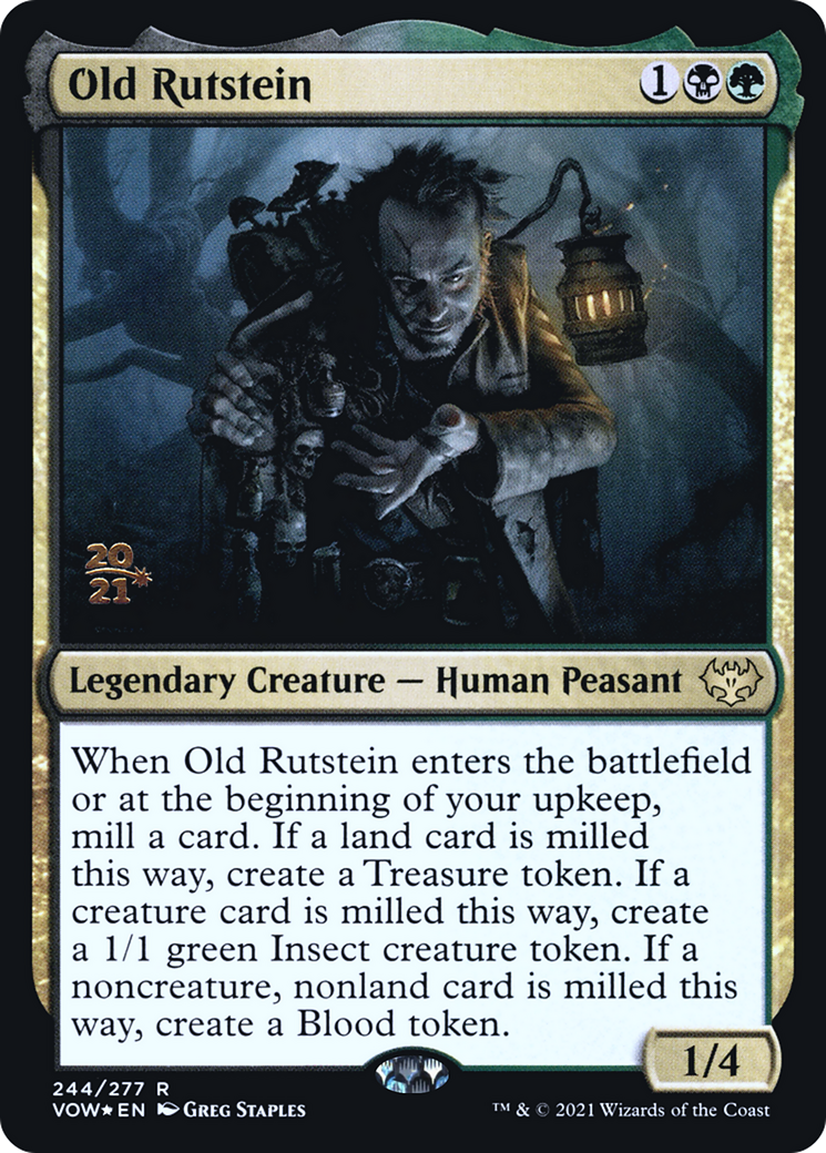 {R} Old Rutstein [Innistrad: Crimson Vow Prerelease Promos][PR VOW 244]
