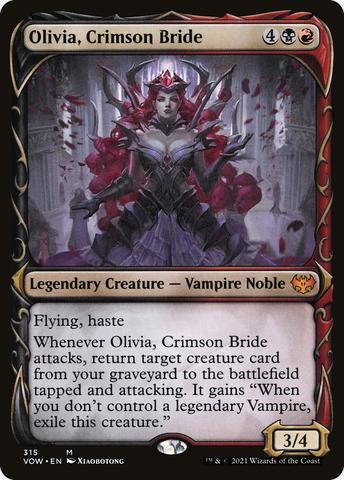 {R} Olivia, Crimson Bride (Showcase Fang Frame) [Innistrad: Crimson Vow][VOW 315]