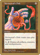 {R} Nevinyrral's Disk (Randy Buehler) [World Championship Decks 1998][GB WC98 RB391]