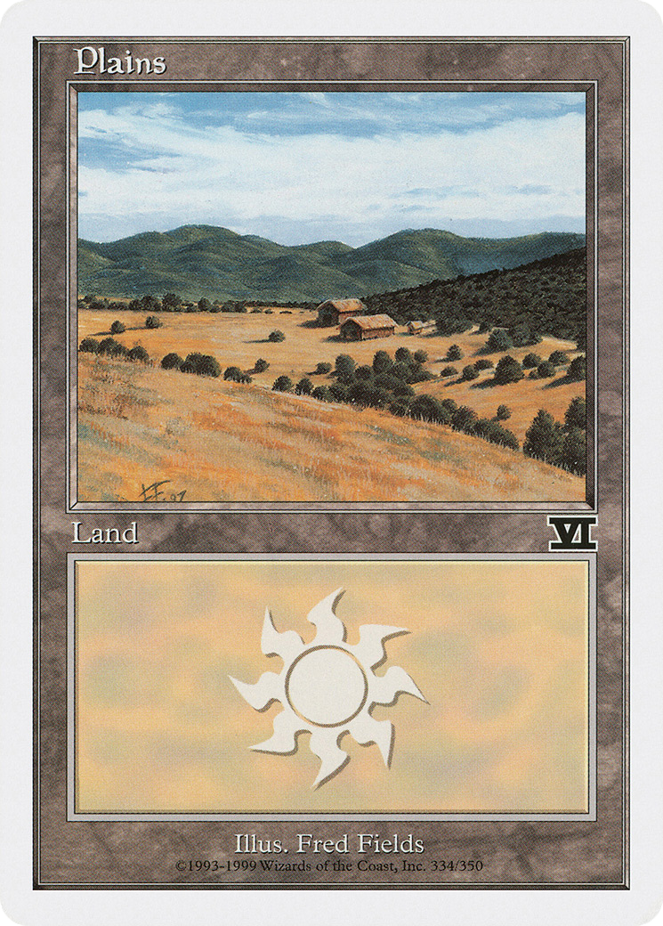 {B}[6ED 334] Plains (334) [Classic Sixth Edition]