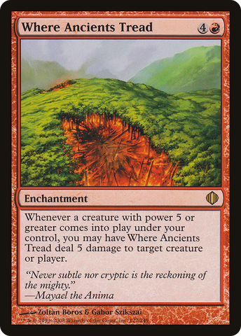 {R} Where Ancients Tread [Shards of Alara][ALA 122]