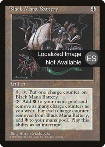 {F} Black Mana Battery [Fourth Edition (Foreign Black Border)][FBB 4ED 298]