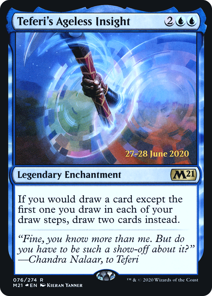 {R} Teferi's Ageless Insight [Core Set 2021 Prerelease Promos][PR M21 076]