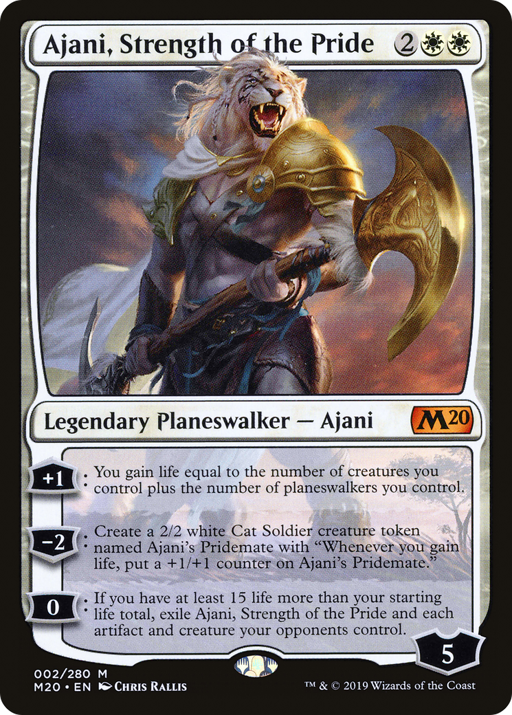 {R} Ajani, Strength of the Pride [Core Set 2020][M20 002]