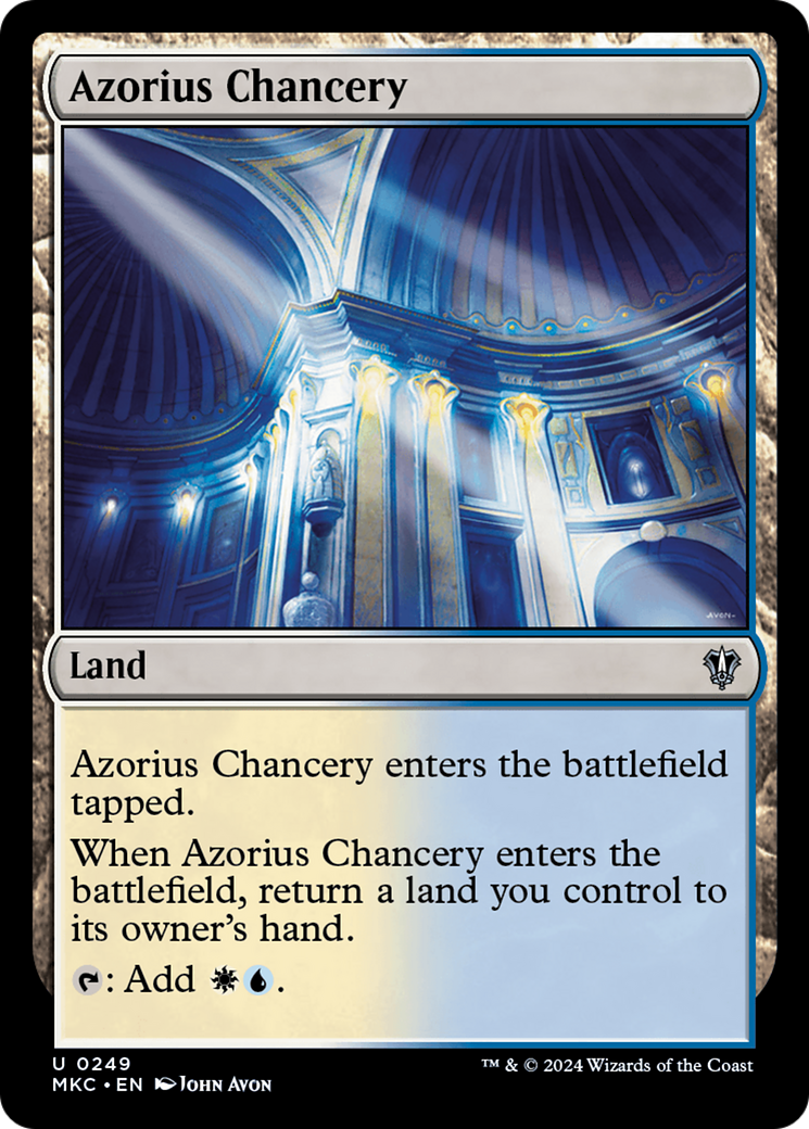 {C} Azorius Chancery [Murders at Karlov Manor Commander][MKC 249]