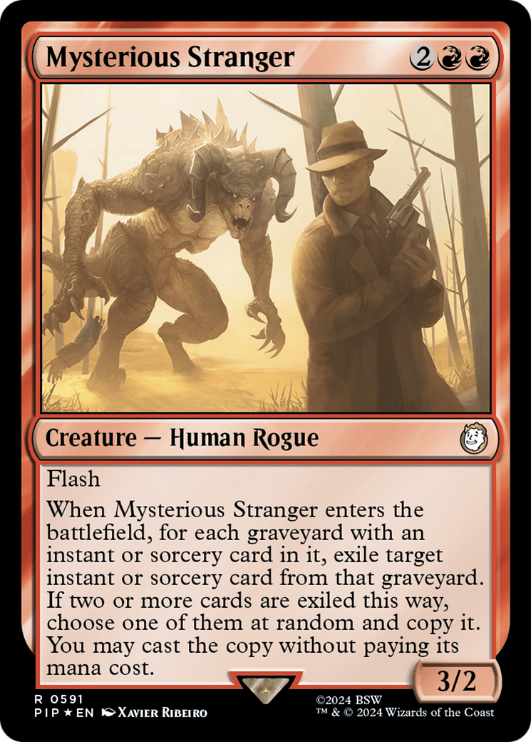 {R} Mysterious Stranger (Surge Foil) [Fallout][PIP 591]