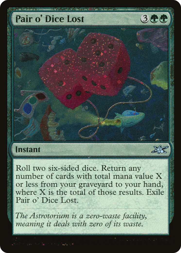 {C} Pair o' Dice Lost (Galaxy Foil) [Unfinity][UNF 435]