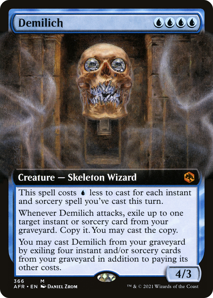 {R} Demilich (Extended Art) [Dungeons & Dragons: Adventures in the Forgotten Realms][AFR 366]