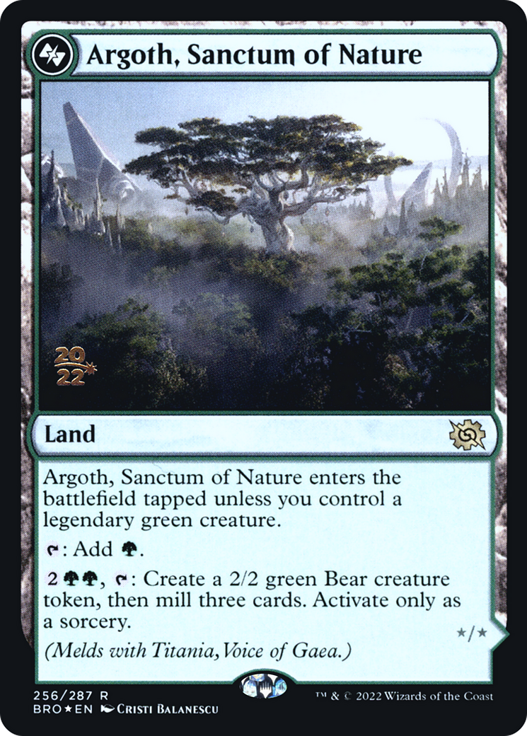{R} Argoth, Sanctum of Nature [The Brothers' War: Prerelease Promos][PR BRO 256]