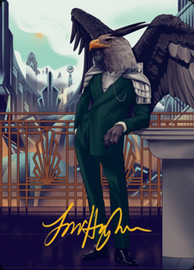 {A} Falco Spara, Pactweaver 2 Art Card (Gold-Stamped Signature) [Streets of New Capenna Art Series][GS ASNC 067]