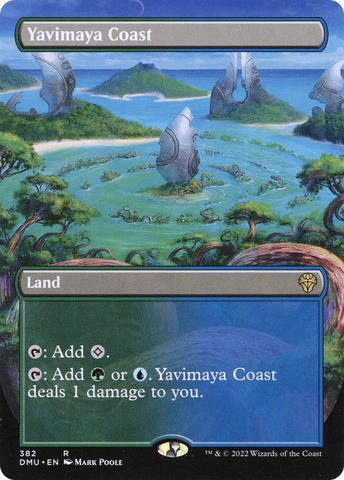 {R} Yavimaya Coast (Borderless Alternate Art) [Dominaria United][DMU 382]