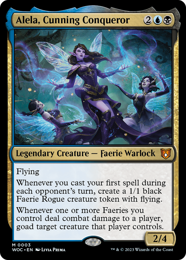 {R} Alela, Cunning Conqueror [Wilds of Eldraine Commander][WOC 003]
