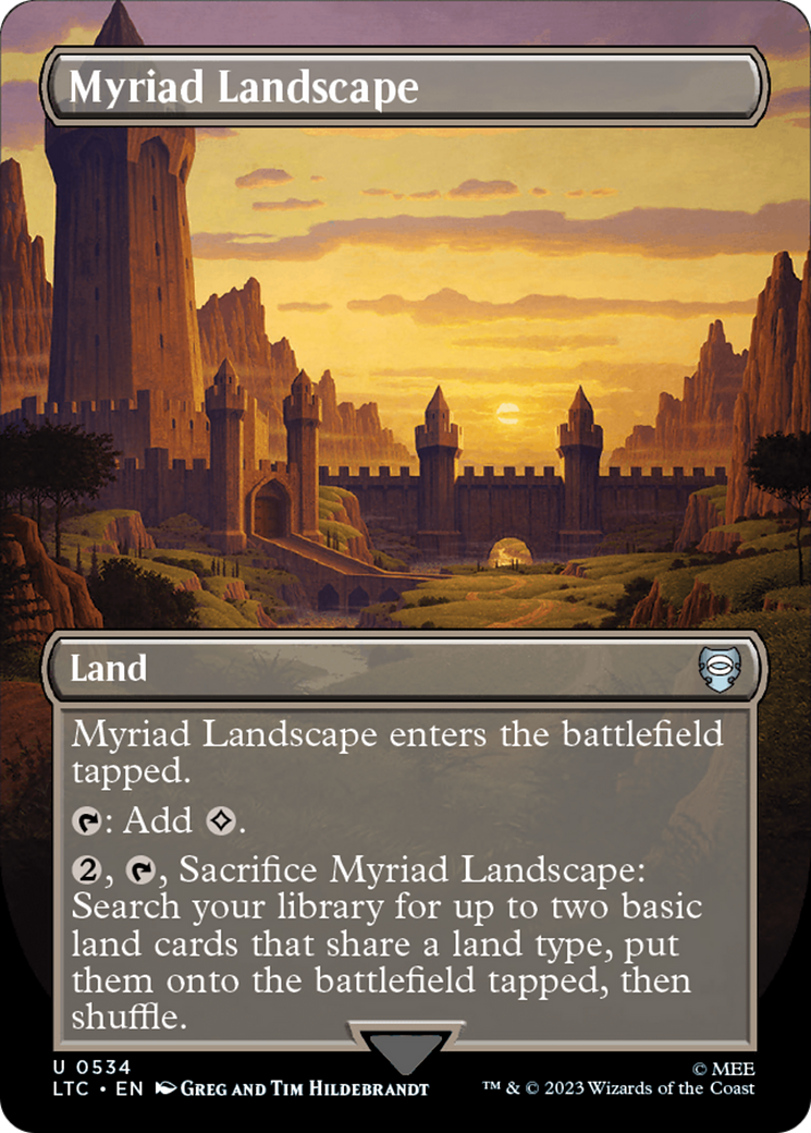 {C} Myriad Landscape (Borderless) [The Lord of the Rings: Tales of Middle-Earth Commander][LTC 534]