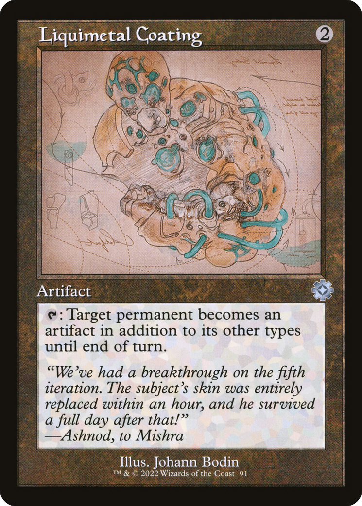 {C} Liquimetal Coating (Retro Schematic) [The Brothers' War Retro Artifacts][BRR 091]