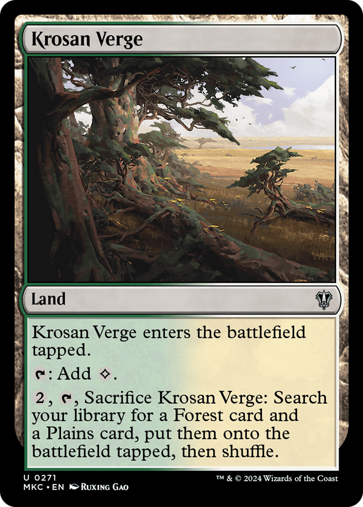 {C} Krosan Verge [Murders at Karlov Manor Commander][MKC 271]
