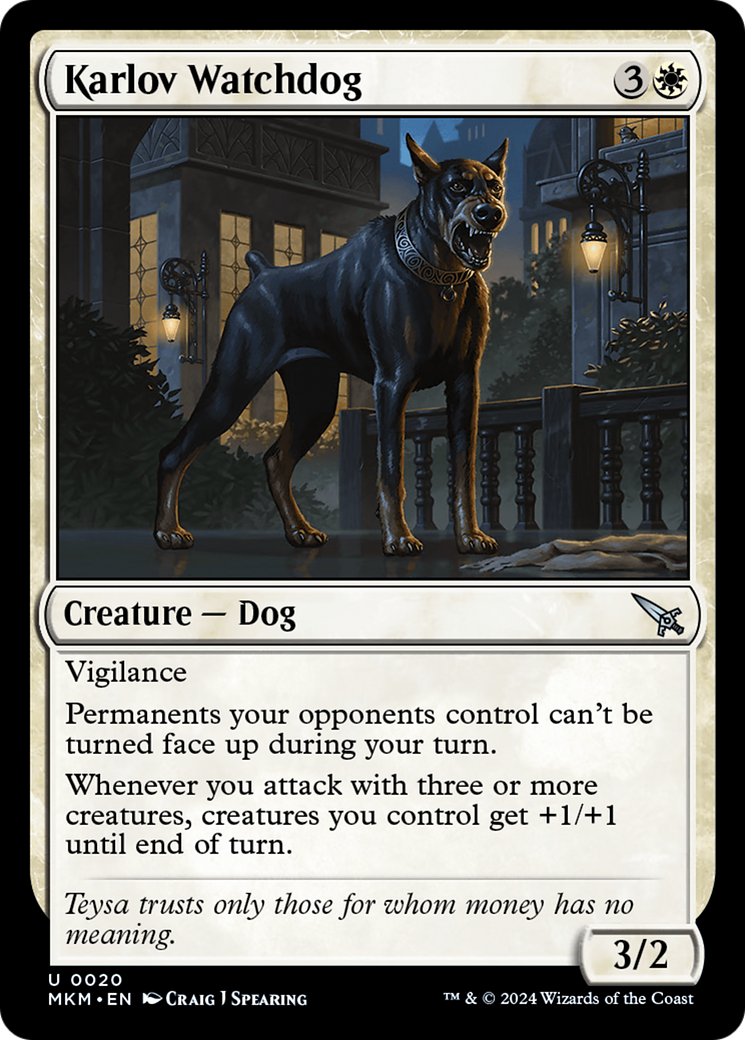 {@C} Karlov Watchdog [Murders at Karlov Manor][MKM 020]