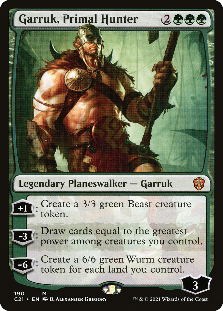 {R} Garruk, Primal Hunter [Commander 2021][C21 190]