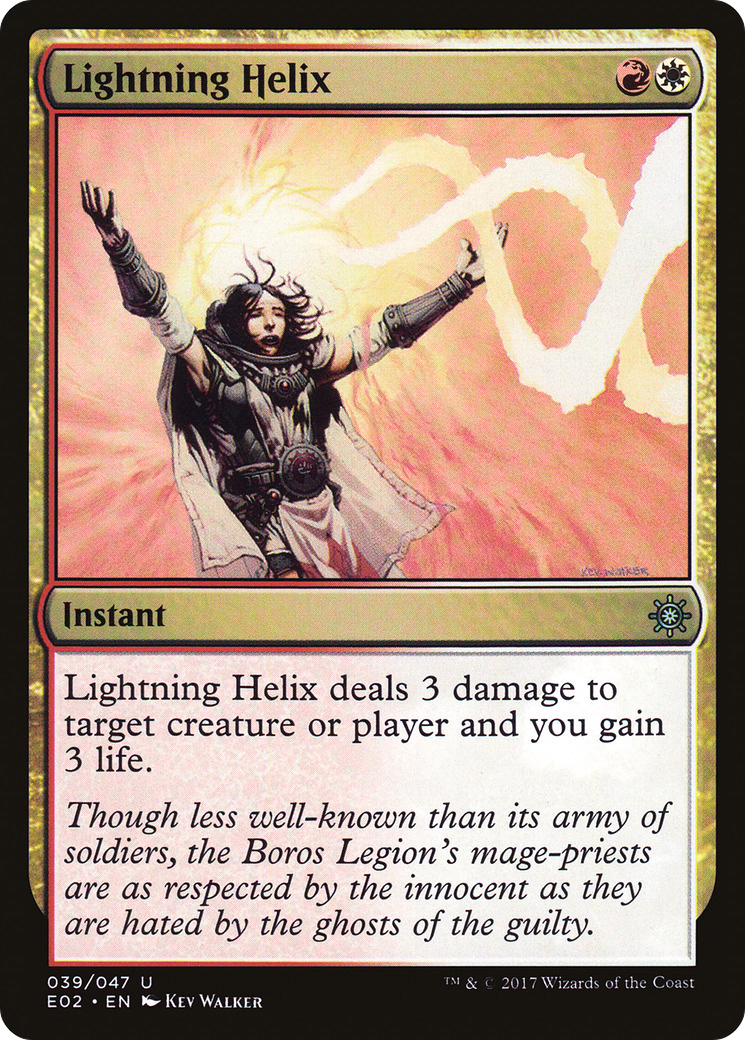 {C} Lightning Helix [Explorers of Ixalan][E02 039]