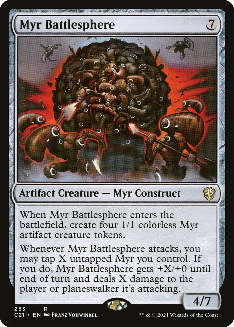 {R} Myr Battlesphere [Commander 2021][C21 253]