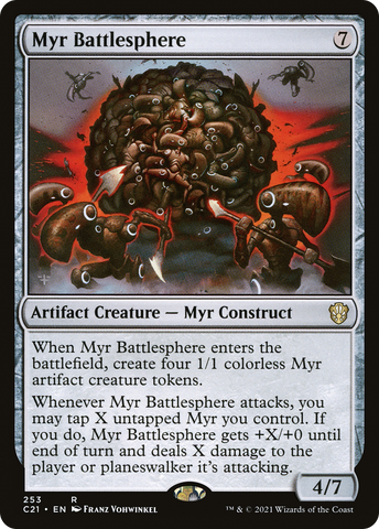 {R} Myr Battlesphere [Commander 2021][C21 253]