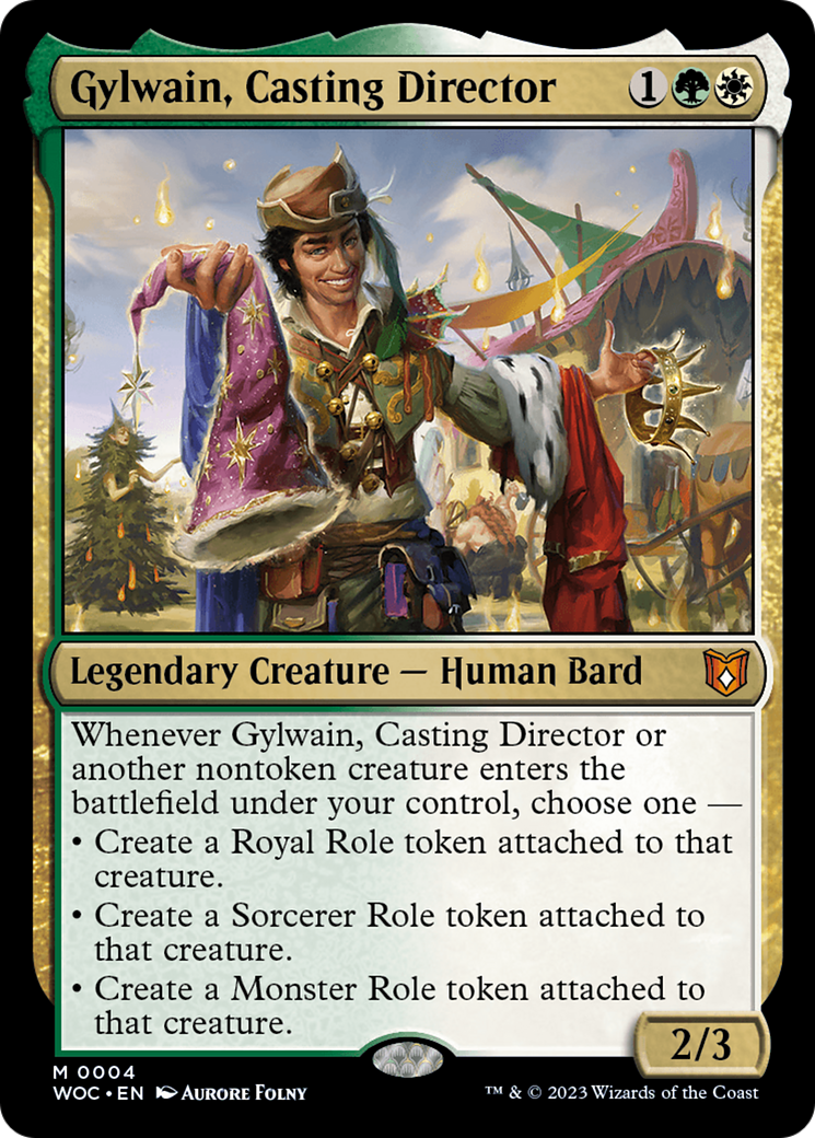 {R} Gylwain, Casting Director [Wilds of Eldraine Commander][WOC 004]