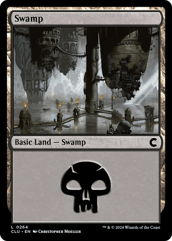 {B} Swamp (0264) [Ravnica: Clue Edition][CLU 264]