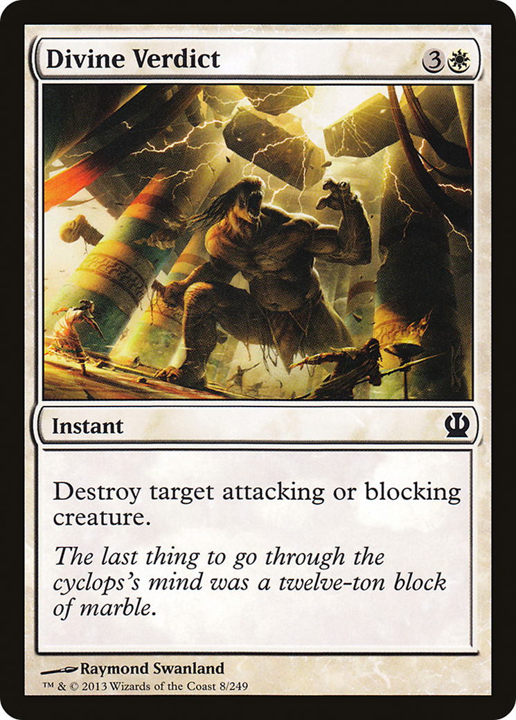 {C} Divine Verdict [Theros][THS 008]
