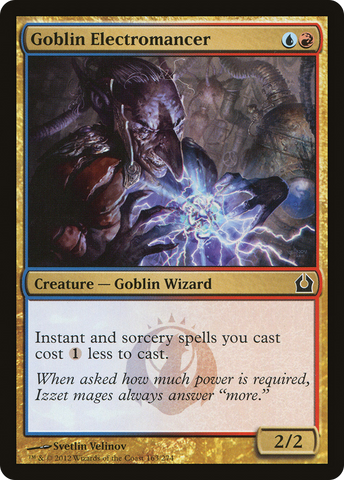 {C} Goblin Electromancer [Return to Ravnica][RTR 163]