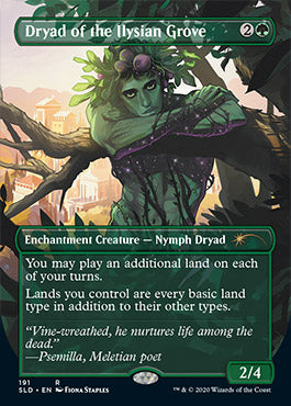 {R} Dryad of the Ilysian Grove (Borderless) [Secret Lair Drop Series][SLD 191]