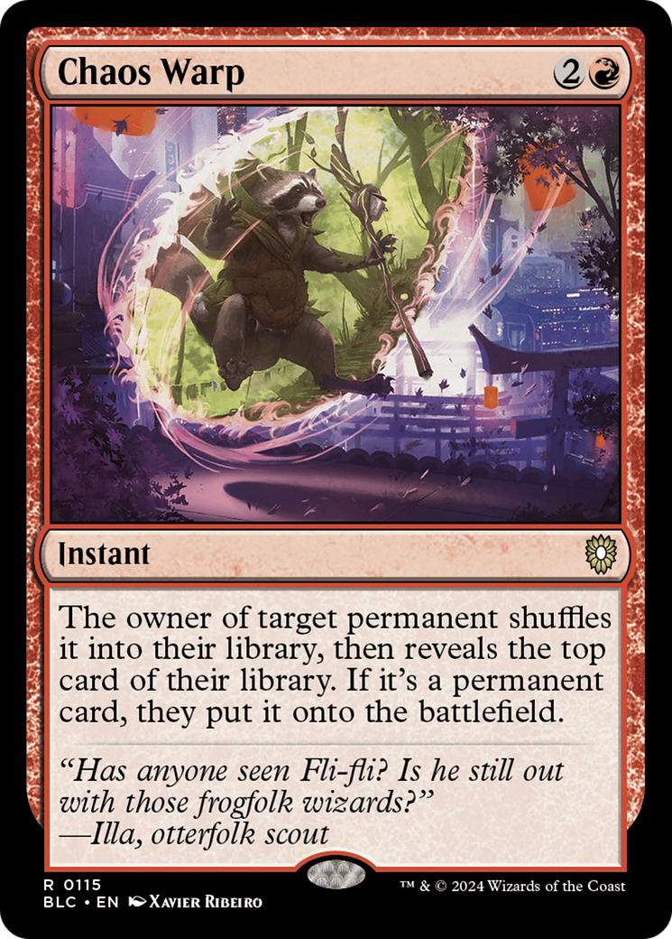 {R} Chaos Warp [Bloomburrow Commander][BLC 115]