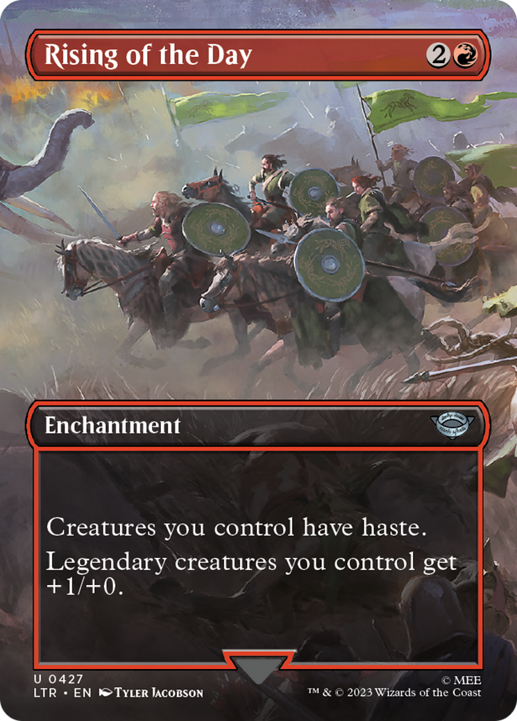 {C} Rising of the Day (Borderless Alternate Art) [The Lord of the Rings: Tales of Middle-Earth][LTR 427]