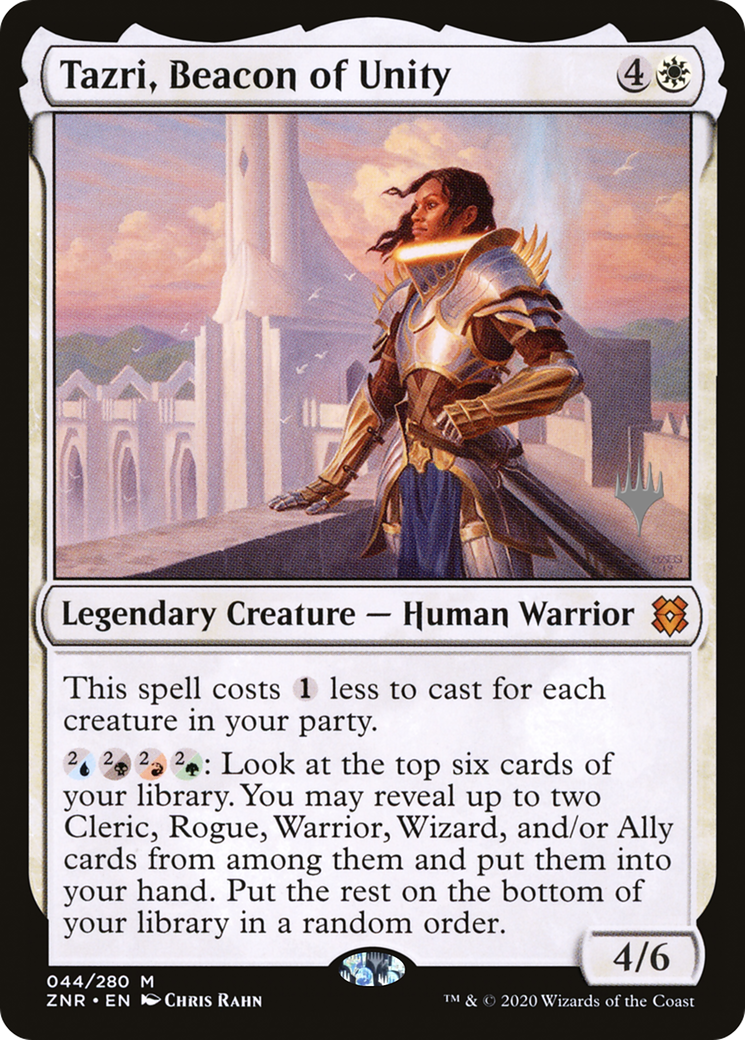 {R} Tazri, Beacon of Unity (Promo Pack) [Zendikar Rising Promos][PP ZNR 044]