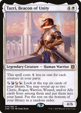 {R} Tazri, Beacon of Unity (Promo Pack) [Zendikar Rising Promos][PP ZNR 044]