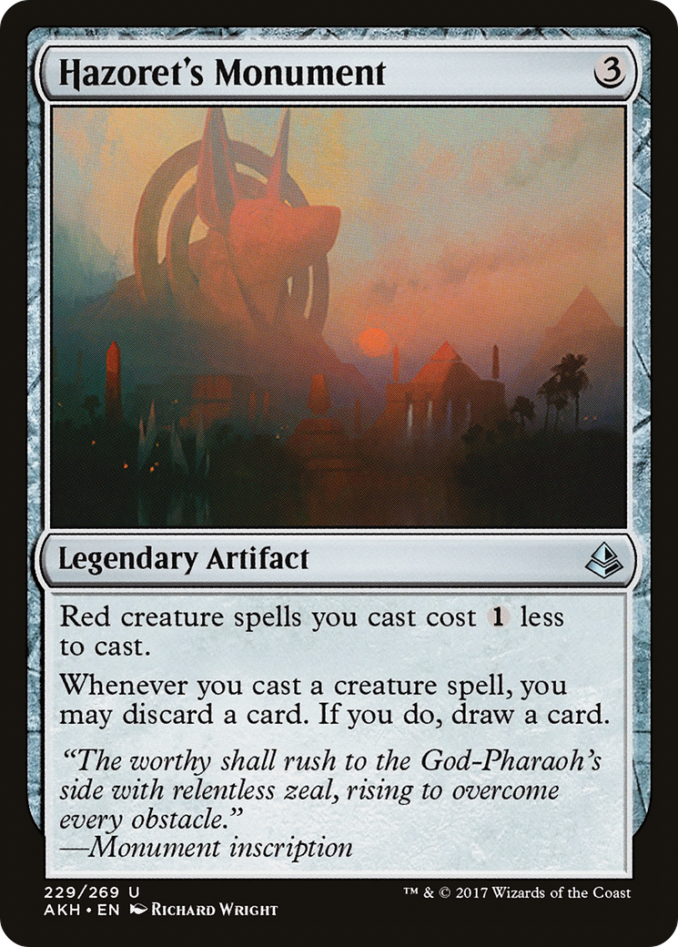 {C} Hazoret's Monument [Amonkhet][AKH 229]