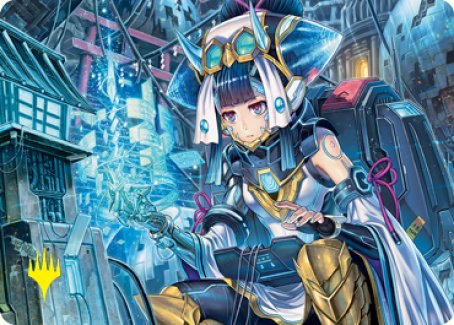 {A} Covert Technician Art Card (Gold-Stamped Signature) [Kamigawa: Neon Dynasty Art Series][GS ANEO 051]