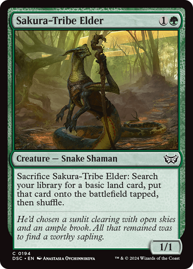{C} Sakura-Tribe Elder [Duskmourn: House of Horror Commander][DSC 194]