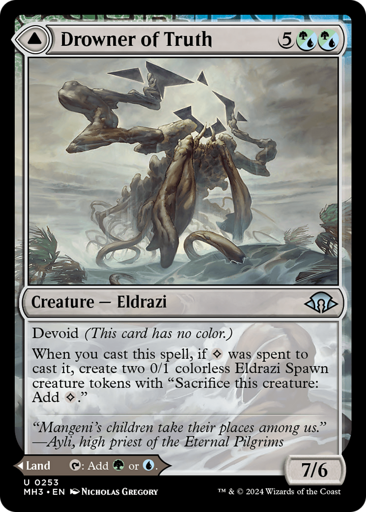 {C} Drowner of Truth // Drowned Jungle [Modern Horizons 3][MH3 253]