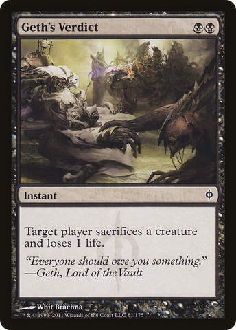{C} Geth's Verdict [New Phyrexia][NPH 061]