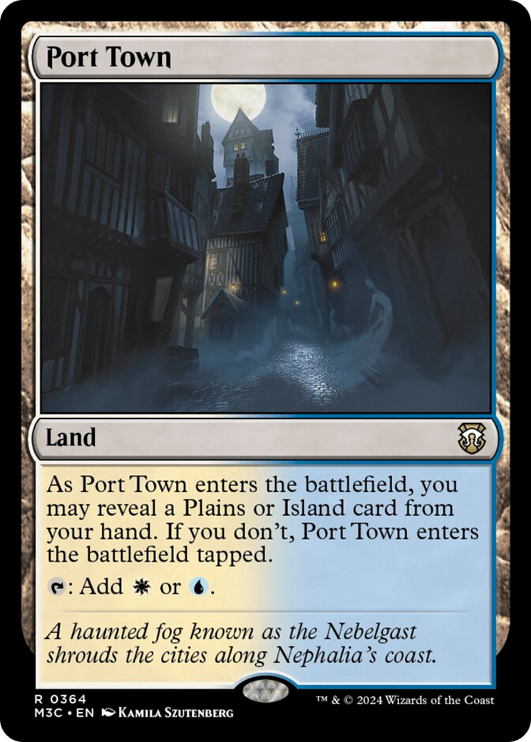 {R} Port Town (Ripple Foil) [Modern Horizons 3 Commander][RPF M3C 364]