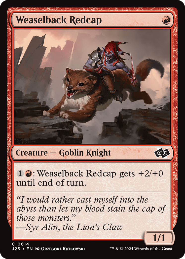 {C} Weaselback Redcap [Foundations Jumpstart][J25 614]