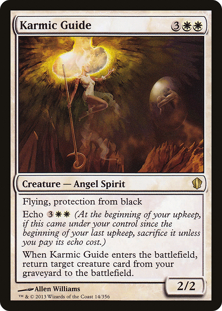 {R} Karmic Guide [Commander 2013][C13 014]