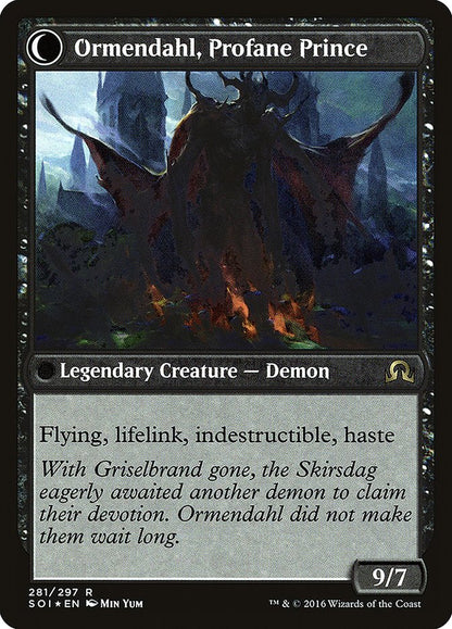 {R} Westvale Abbey // Ormendahl, Profane Prince [Shadows over Innistrad Prerelease Promos][PR SOI 281]