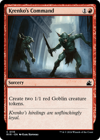 {C} Krenko's Command [Ravnica Remastered][RVR 115]