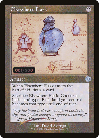 {C} Elsewhere Flask (Schematic) (Serial Numbered) [The Brothers' War Retro Artifacts][BRR 078]