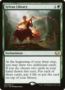 {R} Sylvan Library [Commander Collection: Green][CC1 005]