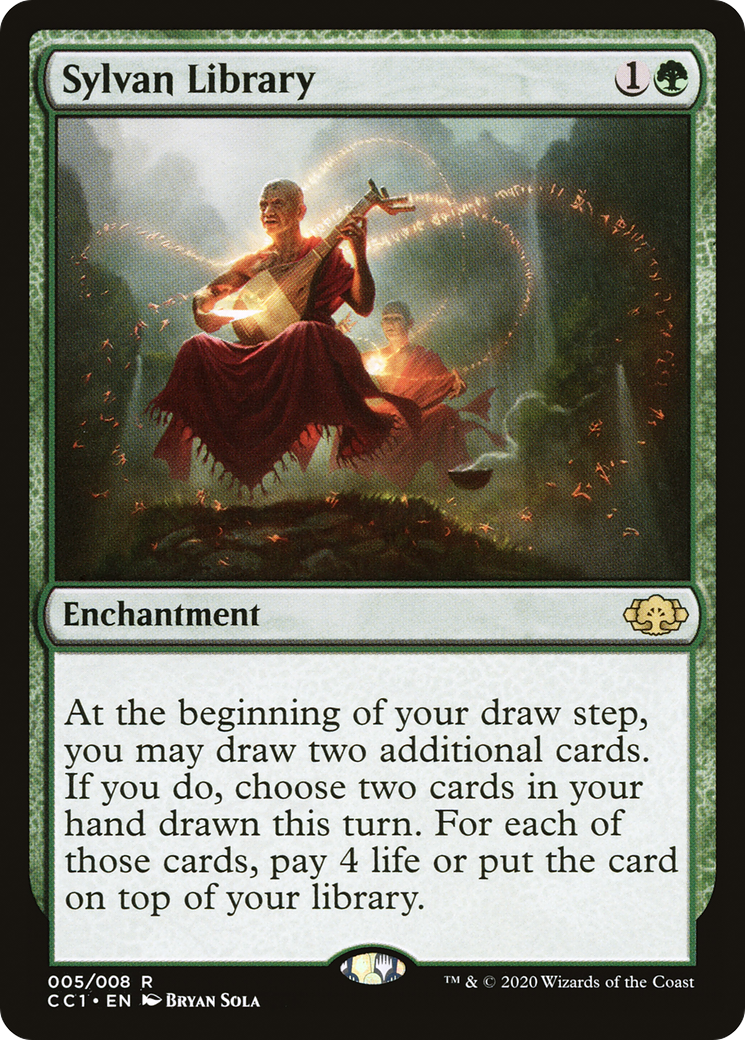 {R} Sylvan Library [Commander Collection: Green][CC1 005]