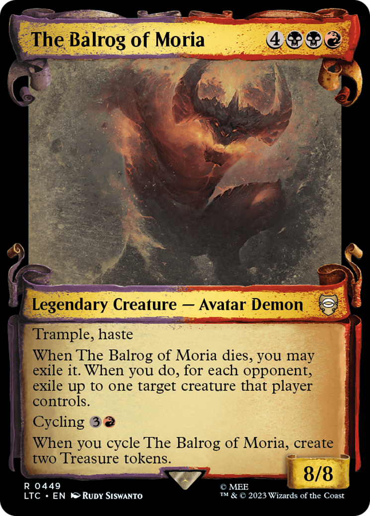 {R} The Balrog of Moria [The Lord of the Rings: Tales of Middle-Earth Commander Showcase Scrolls][LTC 449]