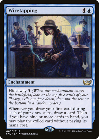 {R} Wiretapping (Promo Pack) [Streets of New Capenna Promos][PP SNC 065]