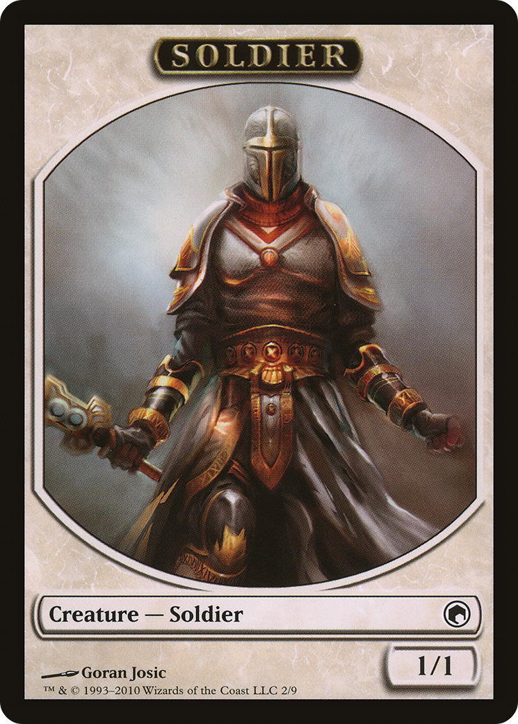 {T} Soldier Token [Scars of Mirrodin Tokens][TSOM 002]