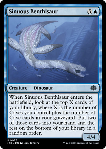 {@C} Sinuous Benthisaur [The Lost Caverns of Ixalan][LCI 076]
